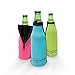 Bottle Insulator - Premium Set Of 6 Colored Insulated Beer Bottle Zipper Coolies - Collapsible Extra Thick Neoprene Bottle Coolers By Trendy Bartender - Keep Your Drinks Chilled