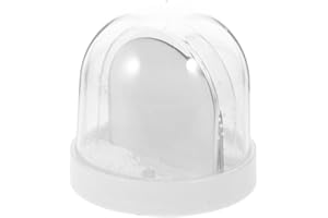 MAGICLULU Snow Globe Picture Frame Photo Snowglobe Kit Plastic Photo Frame for Snowglobe Decor