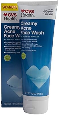 cvs creamy acne face wash