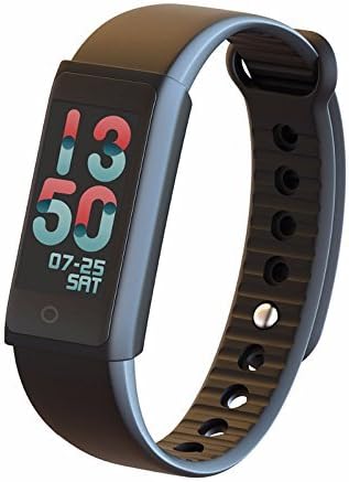 WOSUNG X6S-black Smart Heart Rate Monitor Bracelet Fitness Tracker with Blood Pressure, Oxygen Monitor, Bluetooth Pedometer Fitness Smart Bracelet Watch for iOS Android Smartphone, Black