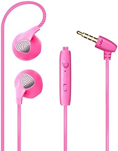 Fotenk S10 Wired Cell Phone Headset Earphones Headphones with Microphone Mic &amp; Remote Control for iPhone 6s/6 Plus/SE/5s, Samsung/LG/Nexus, Android Smartphone MP3 Players (Red)