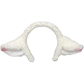 Cute Sheep Headband Hair Hoop Women Men White Lamb Hairband Animal Big Ear Sweet Headwear