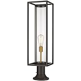 Z-Lite 1 Light Outdoor Pier Mounted Fixture 584PHBR-553PM-DBZ, Brass