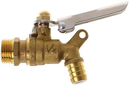 NITCHA14 Brass Faucet Public Places Lockable Water Tap Single Hole Garden Outdoor 1/2"