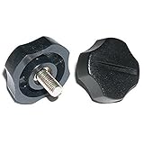 Workman KN-5P BLACK PLASTIC 5mm RADIO BRACKET KNOBS