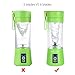 [Upgraded Version] WENFENG USB Juicer Cup, Personal Size Rechargeable Juice Blender and Mixer, 380ml Fruit Mixing Machine with USB Charger, Upgraded 6 Blades for Superb Mixing