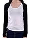HDE Women's Bolero Long Sleeve Cardigan Shrug (Black, X-Large)