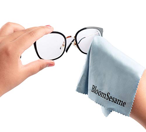 BloomSesame Microfiber Cleaning Cloth（10 Pack, 8x8 Inch） Lint Free Cleaner Cloths for Camera Lenses, Eyeglasses, Glasses, Screen, iPad, iPhone, Tablet, Cell Phone and More - Thumbnail 2