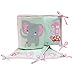 Bedtime Originals Twinkle Toes Multi Jungle 4 Piece Crib Bumper, Pink