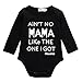 Newborn Infant Baby Boy Clothes T-shirt Aren’t Mama Like The One I Get Romper Set (0-6 Months, Black)