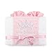 DEMDACO Little Princess Blanket, Pink/White
