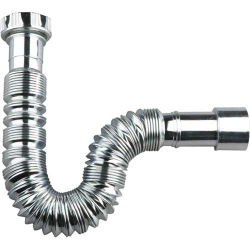 Chrome Extendable Siphon with Plastic Nut for Bathroom (1" 1/4 32/40 mm)