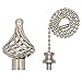 Westinghouse 1000700 Brushed Nickel Finish, Twist Cage Finial/Pull Chain