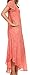 Sakkas 15802 - Lila Freckled Dyed Cap Sleeve Scoopneck Long Caftan Dress / Cover Up - Salmon - OS