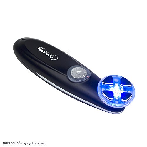 NORLANYA Facial Skin Care Time Master, RF Face Toning, Face Lift Device 5 Colors LED Photon Therapy Rechargeable Black