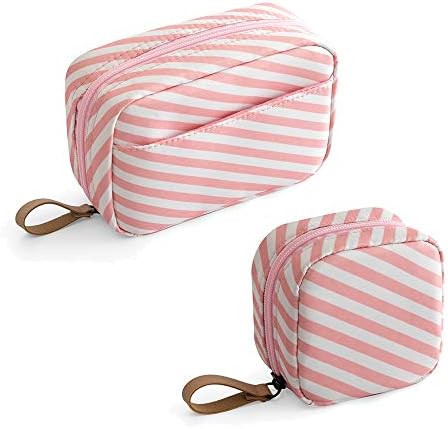 Mini Makeup Bag 2pcs Cosmetic Bag Travel Toiletry Bag Waterproof Accessories Organizer for Women (Pink) 1 Mini Makeup Bag 2pcs Cosmetic Bag Travel Toiletry Bag Waterproof Accessories Organizer for Women (Pink)