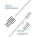 Micro USB Cable, Upow Micro USB 2.0 Charging Syncing Cable Android Devices-0.2M/7.9 inch (4 Pack) (White)