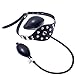 Inflatable Mouth Gag SM Bound Masks Latex Large Anti-Emetic Mouth Plug – Safe and Comfortable Head Harness Restraints Kit,Blackthumb 1