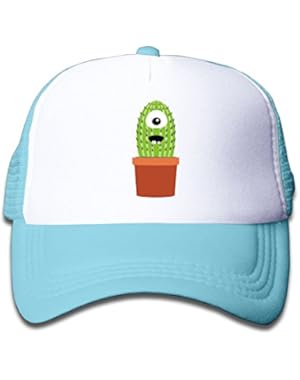 Cactus Cartoon Youth Toddler Mesh Hat Boy and Girls Baseball Trucker Caps