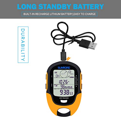 SUNROAD GPS Tracker Barometer Altimeter Compass Weather Forecast