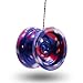 Sidekick Yoyo Pro Blue Red Silver Splashes Professional Aluminum UNresponsive YoYo