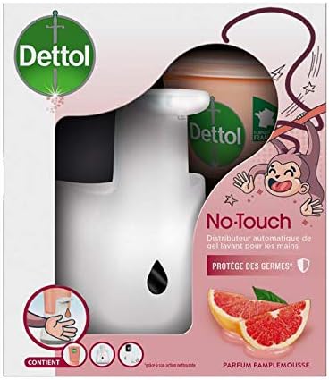 Dettol No Touch Kit Classic Automatic Soap Dispenser, Grapefruit, 250 ml, White, 2 Unité (Lot de 1) - Image 3