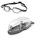 MP Michael Phelps K180 Goggle Clear Lens Silver/Black