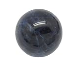 Fundamental Rockhound Products: 20 mm Sodalite Gemstone Sphere with stand (Dark Blue)