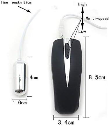ZHANGZZ-Shop Flirting Game Powerful Mini Vibrating Egg with Mouse Control Jump Egg Bullet Ball G Spot Stimulator Toy for Women,Sky Blue