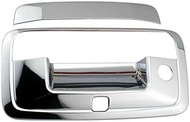 EZ Motoring Chrome Tail Tailgate Handle with Keyhole & Camera Hole Cover for 2015-2018 Chevy Colorado