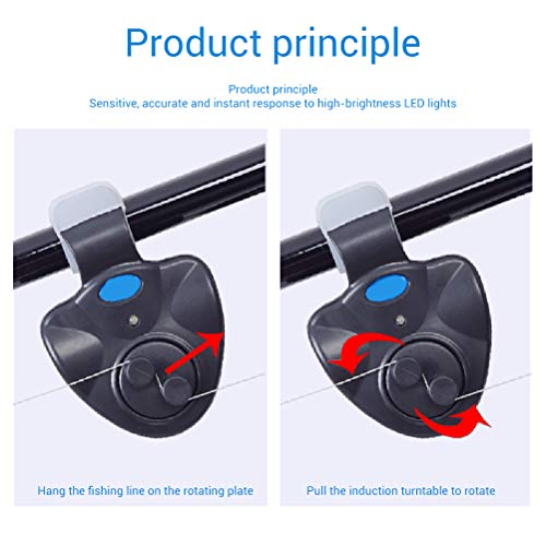 Parkomm Angel Bissanzeiger, 3 Stück Sensitive Elektronische Angelbiss Alarmanzeige Tag Nacht Anzeige Angelgerät Zubehör – Bild 7