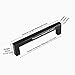 Goldenwarm 5 Pack Black Square Bar Cabinet Pull Drawer Handle Stainless Steel Modern Hardware for Kitchen and Bathroom Cabinets Cupboard,Center to Center 7-1/2in(192mm) Black Drawer Handles