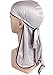 Ababalaya Unisex Women Men 3PCS Silky Hair Loss Chemo Beanie Durag Muslim Bandana Turban,Group 9(3PCS)