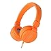 ONTA gorsun Foldable On Ear Audio Adjustable Lightweight Headphone for chlidren Cellphones Smartphones iPhone Laptop Computer Mp3/4 Earphones (Orange)thumb 1