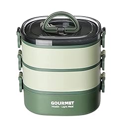 GLCSC Bento Box Lunch Box, Stackable 3 Layers