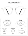 TIJN Blue Light Block Glasses Round Optical Eyewear Non-prescription Eyeglasses Frame for Women Men