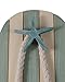 Tumbler Home-Tropical Flip Flop Wall Hooks - Set of 2-10 Inch Tall with Seashell and Starfish Accents