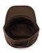 NYFASHION101 Fashionable Solid Color Unisex Adjustable Strap Cadet Cap, Brown