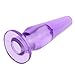 Butt Plug - Translucent Hollowed for Finger Insertion (Purple) by HappyNHealthy