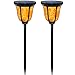 TomCare Solar Lights Solar Torches Lights Waterproof Dancing Flame Outdoor Lighting Landscape Decoration Lighting 96 LED Solar Powered Path Lights Dusk to Dawn Auto On/Off for Garden Patio Yard(2)