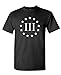 THREE PERCENTER 2nd amendment patriot guns - Mens Cotton T-Shirt, 2XL, Black