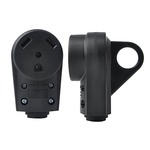 Leisure Cords 30 AMP Female RV Receptacle Plug Electrical Plug Adapter with Handle (30-Amp Female)
