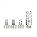 KKmoon Airbrush Accessories Air Brush Quick Release Plug Coupling Disconnect Coupler W/Adjustment Control Valve 3 Male 1/8in Adapters