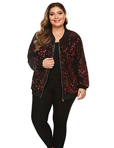 plus size sequin jacket long