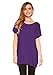 Women's Tunic Top Long Length with Loose Fit, Short Kimono Sleeve, By Red Hanger