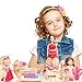 SOTOGO 100 Pcs Doll Clothes Hangers Doll Clothes Hangers Plastic Little Hangers