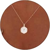 ZEATHAN 14K Gold Cross Necklace for Women Dainty Adjustable Faith Pendant Baptism First Communion Christian Gifts for Sister Mom Non Tarnish Religious Jewelry