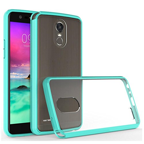 For LG G stylo 3 Case, HP95(TM) Simple Style Transparent Crystal Clear Hard Air Hybrid Back Case Cover for LG G stylo 3 stylus 3 (Green)