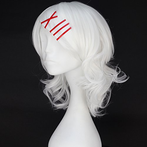 Miss U Hair Synthetic Girl's White Hair Short Curly Anime Cosplay Party Wig C161 - Image 3