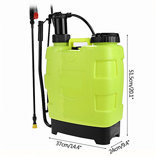 Fashine 20L Backpack Sprayer,5-Gallon Knapsack Hand Piston Pump Lawn Garden Farm Sprayers Backpack Garden Sprayer